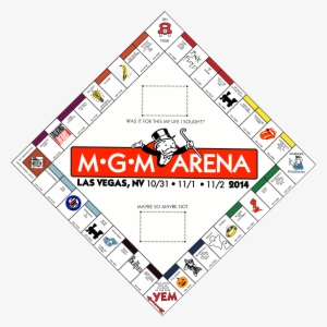 Front Monopoly Fred Vegas Back Layer - Monopoly Board #2138210