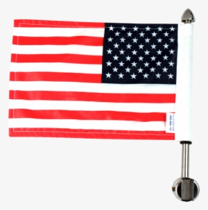 Pro Pad Yamaha V-star Sissy Bar Flag Mount With 6 In - Vector Flag United States #2138382