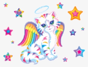 Lisafrank Sticker Angelbkitty Freetoedit - Lisa Frank Angel Kitty #2138734