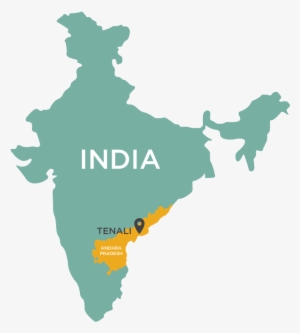With Over 70% Of India's Population Living In 550,000 - India Map Vector #2139070