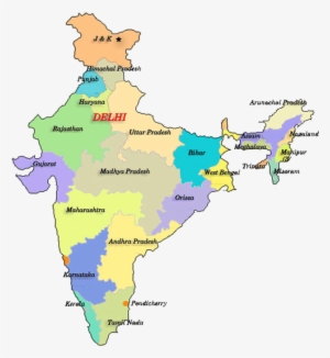 India Map Indicating States Covered Ads Areas - State Wise Tribal Population In India #2139508