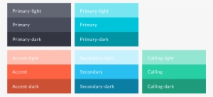 Each Of These Colors Included Tints And Shades, Which - Color Palette For White Text #2140041