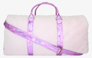 Holographic Fur Duffel Bag - Tote Bag #2140951