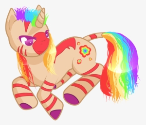 Aisuroma, Mullet, Oc, Oc Only, Pony, Rainbow Hair, - Cartoon #2140953