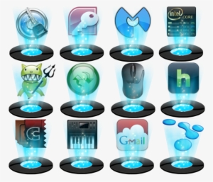 Holographic Icon Pack - Hologram Icon Pack #2140993