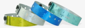 Holographic Wristbands 19 Mm Stars - Metallic Color #2141000