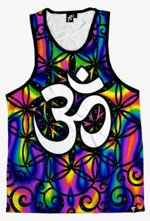 Trippy Om Unisex Tank Top - Om Symbol Circle Ornament (round) #2141040