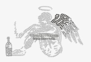 Customizable Fallen Angel Hotfix Rhinestone Transfer - Hotfix #2141084