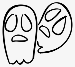 Ghosts Couple Outlines Comments - Portable Network Graphics #2141629