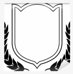 Vector Shield And Laurel Wreath Isolated Wall Mural - Marco Escudo #2142017 Vector Shield And Laurel Wreath Isolated Wall Mural - Marco Escudo #2142017