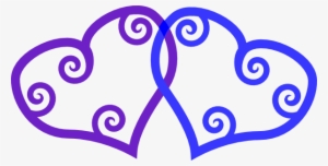Heart Blue Purple 2 Svg Clip Arts 600 X 305 Px #2142163