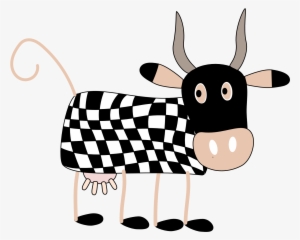 Open Clipart Cartoon Cow - Animasi Bergerak Hewan Sapi #2142217