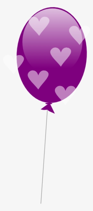 Purple Balloon With Hearts Clip Art At Clker - Clip Art #2142366 Purple Balloon With Hearts Clip Art At Clker - Clip Art #2142366