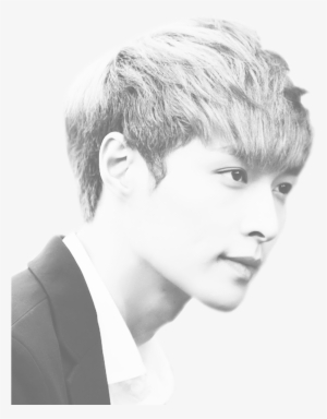Png Transparent Download Chanyeol Drawing Easy - Exo Lay Black And White #2142490