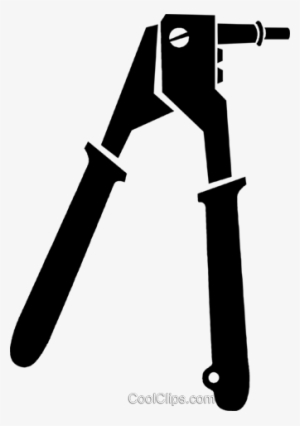 Rivet Gun Royalty Free Vector Clip Art Illustration - Pop Rivet Gun Vector #2143544