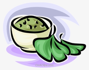 Guacamole Dip Royalty Free Vector Clip Art Illustration - Guacamole #2144420