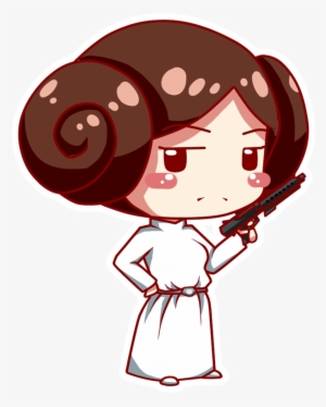 15 Cartoon Princess Leia Png For Free On Mbtskoudsalg - Chibi Star Wars Princess Leia #2144699