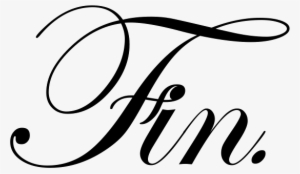 El Fin - Fin En Letra Cursiva #2144835