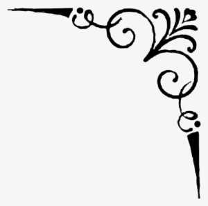 Corner Filigree Png Clip Free Library - Filigree Corner #2144839