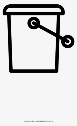 Paint Bucket Coloring Page - Lata De Tinta Para Colorir Png #2145097