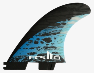 Fcs Ii Mb Pc Carbon Blue Large Tri-quad Retail Fins - Fcs Ii Mb Pc Carbon Large Tri Quad Fin Set Blue #2145505