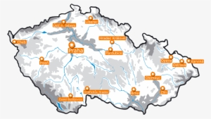 Map Of The Czech Republic - Mountains Czech Republic Maps #2145747