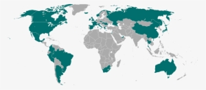 World Map Png Clipart - List Of Diplomatic Missions Of Turkey #2145983