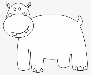 Hippo Clipart Hippo Outline - Clip Art #2146048