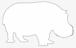 Hippo Silhouette Black White Line Art 999px 44 - Hippo Silhouette Black And White Clipart #2146281