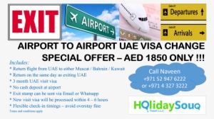 Holiday Souq Travel On Twitter - Airport To Airport Visa Change #2147023