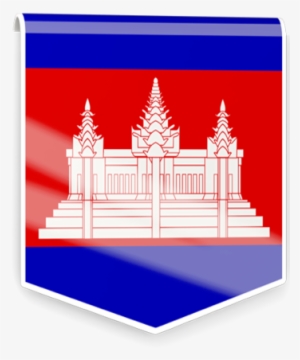 And The Gulf Of Thailand To The Southwest - Cambodia Flag #2147822