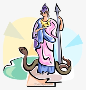 Greek Mythology Athena Royalty Free Vector Clip Art - Greek Mythology Clipart Png #2148480