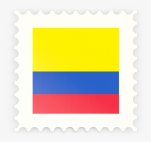 Illustration Of Flag Of Colombia - Colombian Postage Stamp Flag #2148819