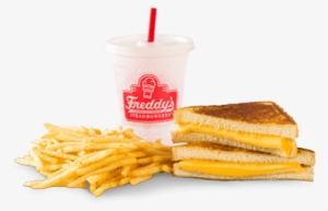 Freddy's Kids Grilled Cheese Combo - Freddys Steakburgers Grilled Cheese #2149154