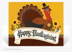 Traditional Happy Thanksgiving Postcards - Happy Thanksgiving Balloon - Turkey Time Orbz #2149692