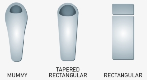 Sleeping Bag Shapes - Plastic #2149877