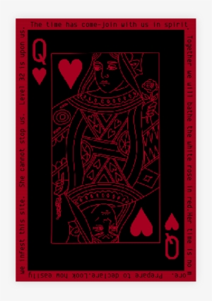 Queen Of Hearts Found On Redwheelbarrow - Mr. Robot #2150883