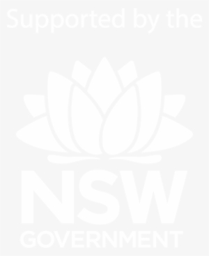 Supported By The Nsw Government Mono White - Central Coast Forest Map #2151591
