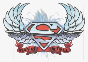 Superman Chrome Wings Shield Pullover Hoodie - Superman T Shirt #2151815