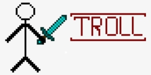 Troll Movie Poster - Minecraft Diamond Sword #2152094