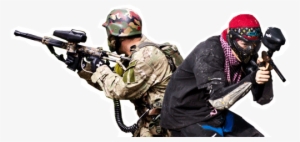 Paintballers Fighting Back To Back - Back To Back Paintball #2152183