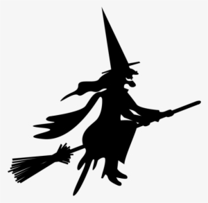 Witch On Broom Png #2153453
