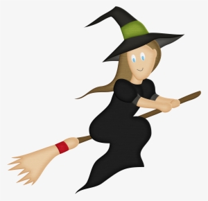 Clipart Library Library Witch On A Broomstick Clipart - Sorcier Sur Un Balai #2153478