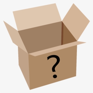 Mystery Box Png Clip Art Black And White - Box With White Background #2155601