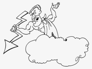 Thunderbolt Drawing Zeus - Raio De Zeus Desenho #2155649