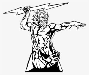 Drawn Lightning Zeus - Zeus Greek God Drawing #2155732