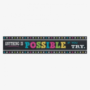 Chalkboard Brights Anything Is Possible Banner #2156534
