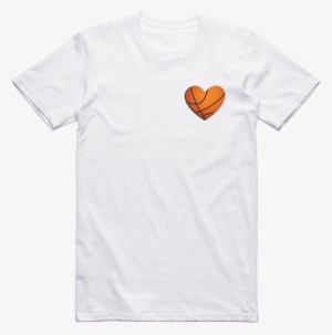 Load Image Into Gallery Viewer, Heart Basketball Tee - Ilovebasketballtv #2156596