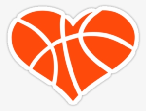 Amazing Basketball Heart Clipart Basketball Heart Stickers - Basketball Heart Svg Free #2156962