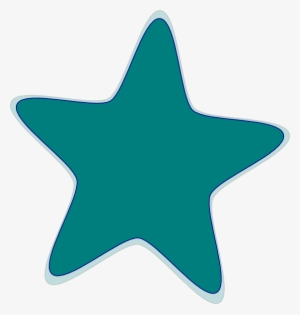 This Free Clipart Png Design Of Blue Green Star #2158406